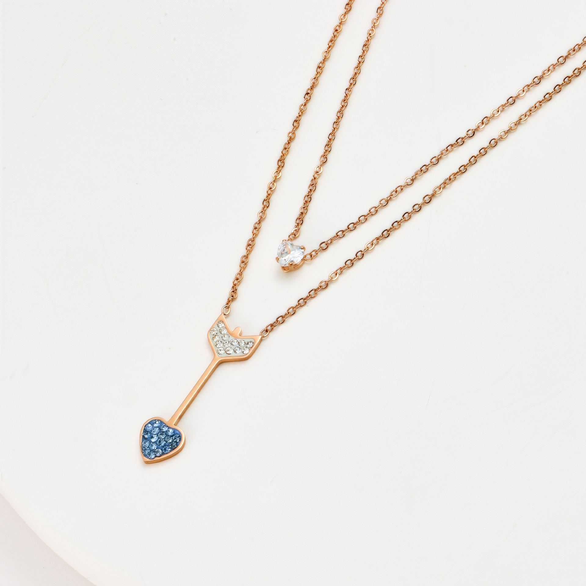 

Eros Arrow Necklace Women S Light Luxury Niche Design Titanium Steel Necklace Valentine S Day Gift