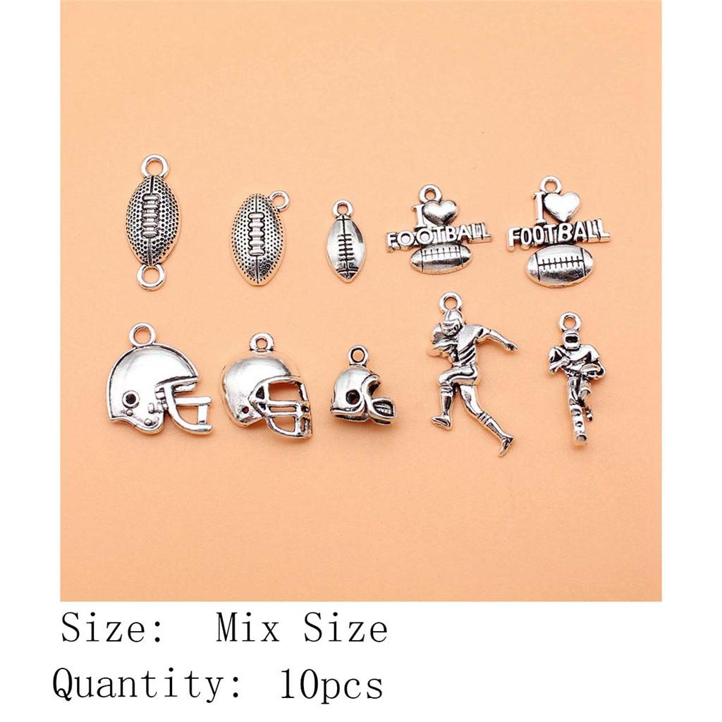 New Year's Day Aesthetic Jewelry Charms Study Sports Mixed Set Charms Pendant Women's Bag Bracelet Pendant