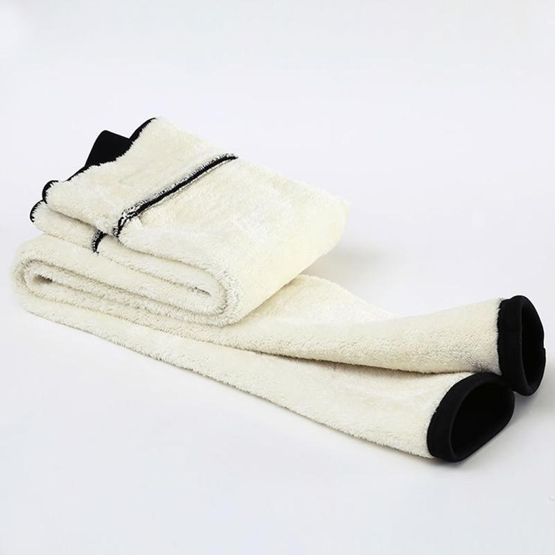 Zimní Dámské Legíny Sametové Udržujte V teple Vysoký Pas Legíny Ležérní Fleecová podšívka Pružné Pohodlné Dámské zateplené kalhoty větší velikosti