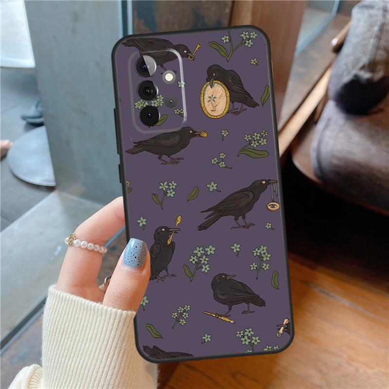 

Чехол Хэллоуин Ворон Для Samsung Galaxy A16 A13 A26 A36 A56 A06 A55 A35 A15 A54 A34 A14 A53 A12 A22 A32 A52 Samsung A52
