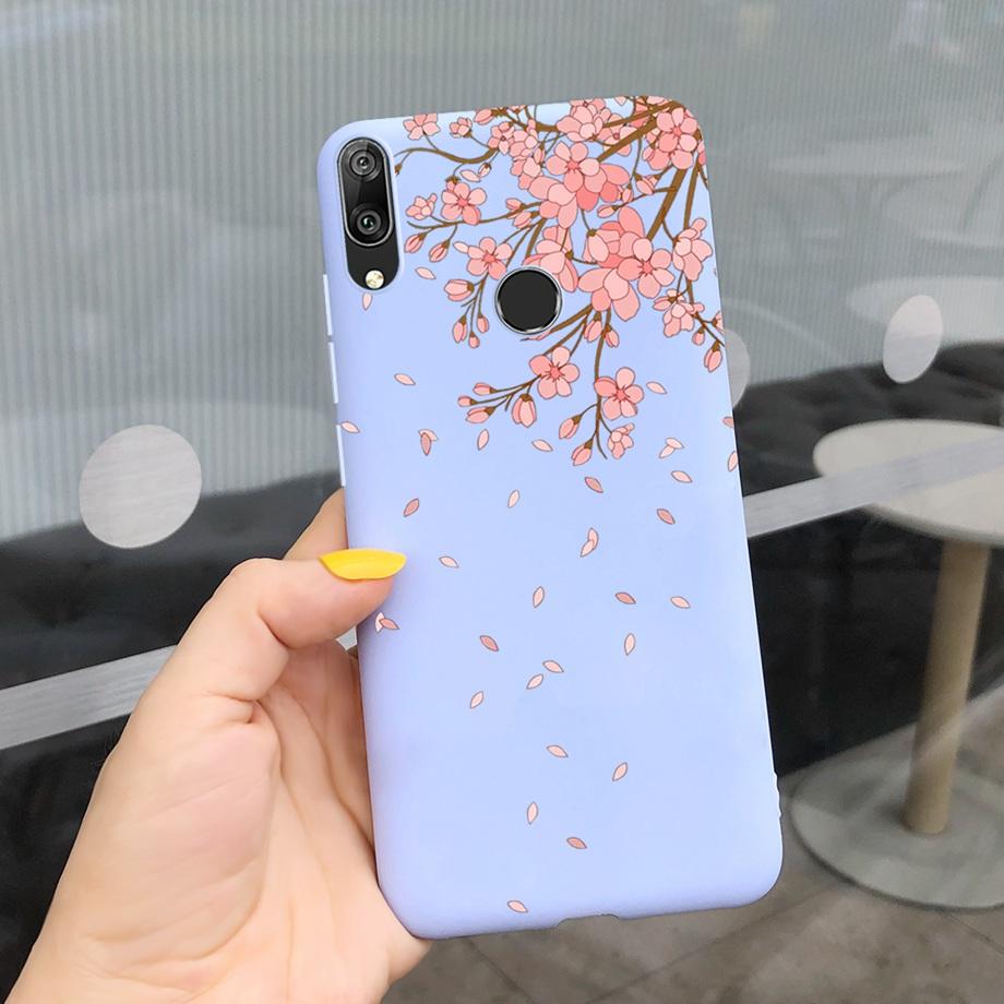 For Huawei Y7 2019 Case Soft TPU Phone Case Y 7 2019 Cover for Huawei Y7 Prime 2019 Silicone Coque Funda Matte Skily Back Shell