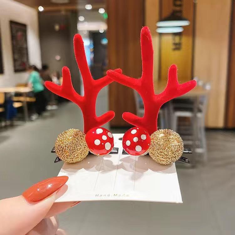 

Mori Style Christmas Reindeer Antler Hair Clips for Kids – Cute and Fairy
