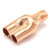 Diametru Interior 6.35mm 1/4" Cupru Alimentare la Cap Cot Y Egal 3 Căi Fiting Teavă Sanitar pentru apă ulei