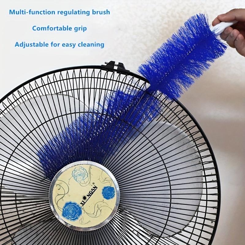 Versatile Fan Duster Brush - Bendable, Washable Microfiber Cleaner For Blinds, Doors & Windows - Non-Electric, Commercial Grade