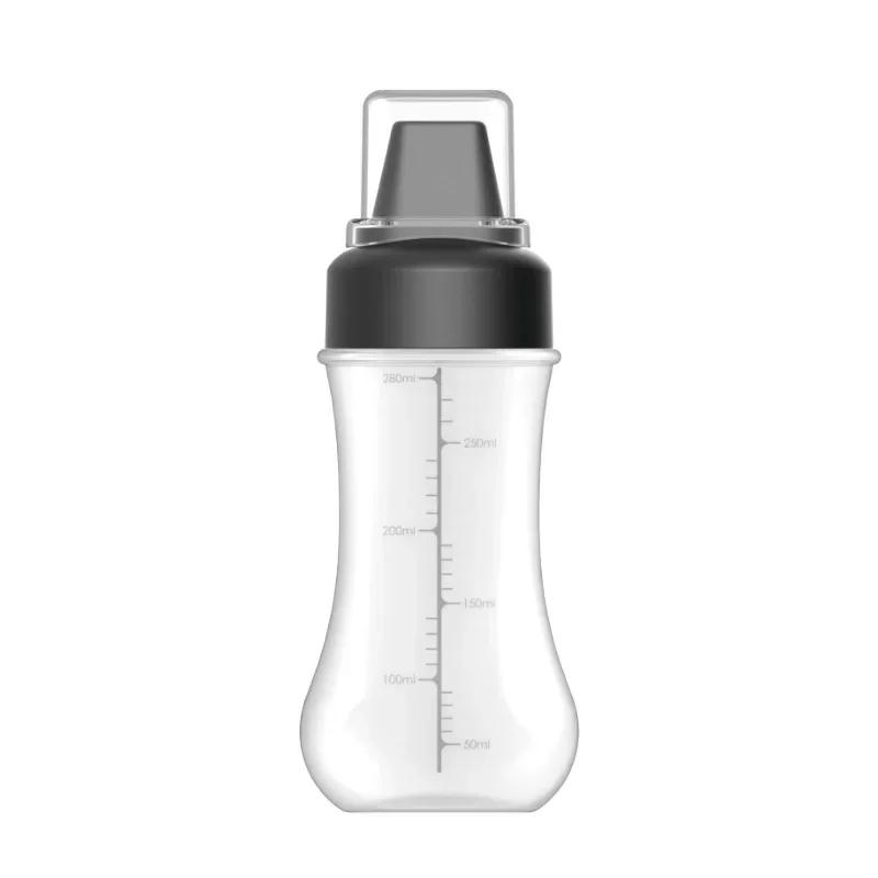 5 Löcher Quetschflasche für Soße, nachfüllbarer Gewürzbehälter, Restaurant-Honigspender, Ketchup, Marmelade, Salatdressing-Flasche, 350 ml
