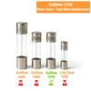 20 Pcs 10A 125V Fast-Blow Glass Fuses, 5x20 Mm Fuse Tube Replacement for Christmas Tree Lights, String Lights, Small Appliances & Electronics (10A)