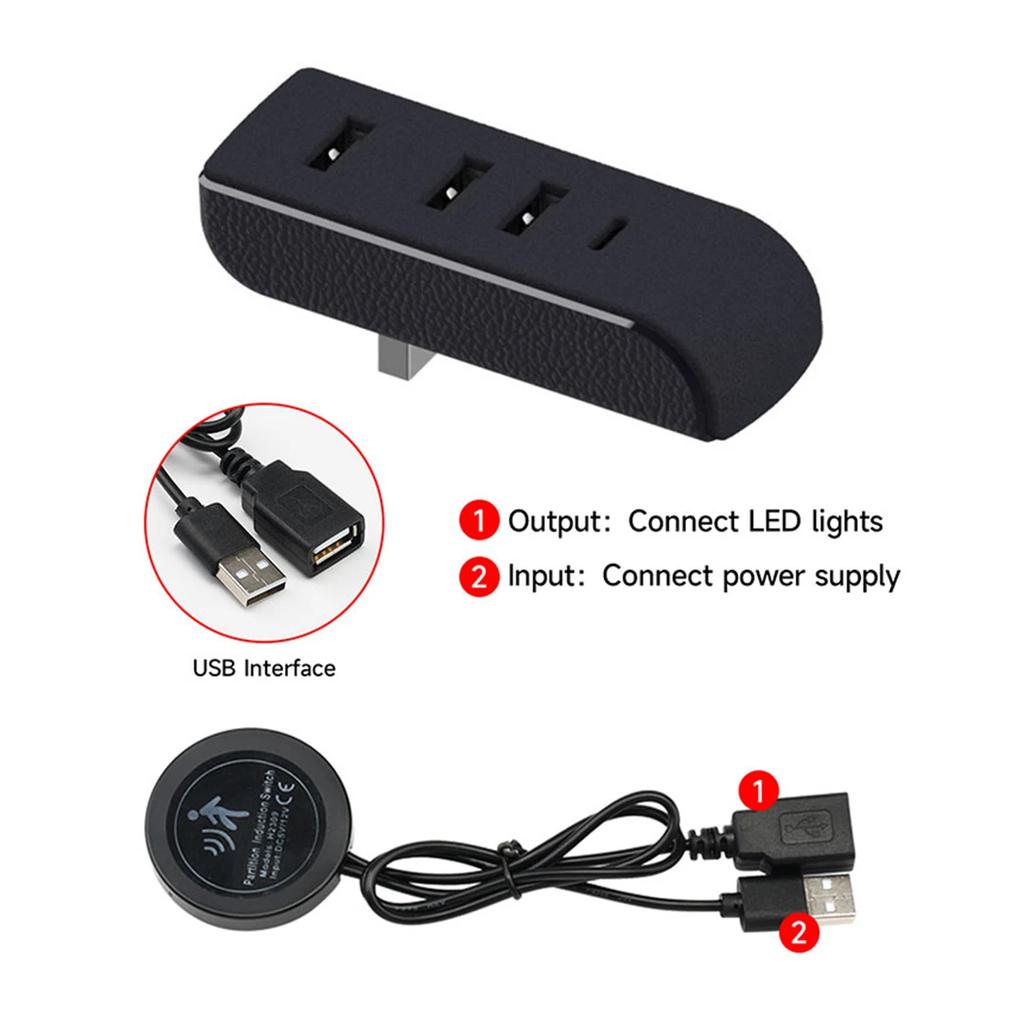 Suitable for Tesla Ambient Light 3YXS Dashboard Universal 30 Second Automatic Shutdown Module USB Docking Station Accessories