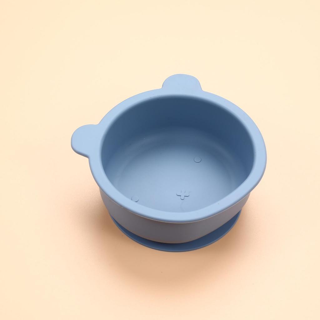 Silicone Bear Suction Bowl: Drop-proof Tableware for Infants
