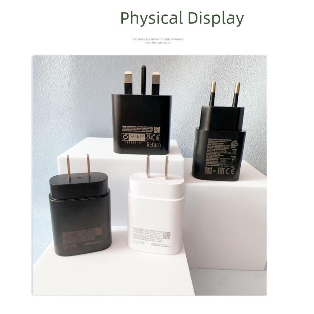 Compatible with Samsung PD25W US/UK Super Fast Charger for S23 and S22 Models, includes Australian Fast Charging Head.