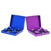 with Case 5 in1 Metal Dices Aluminum Zinc Zinc Alloy Rounded Corners Dice Set Metal Solid Dice  Bar Supplies