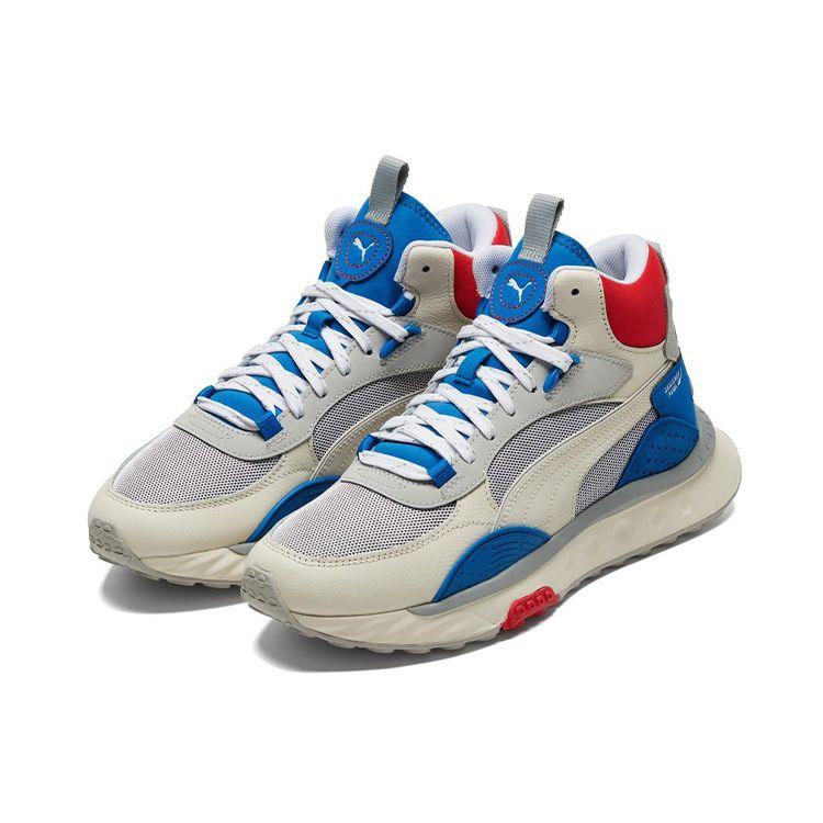 Puma Wild Rider Mid Ivory Glow Future Blue Unisex Sneakers Grey 381598-02