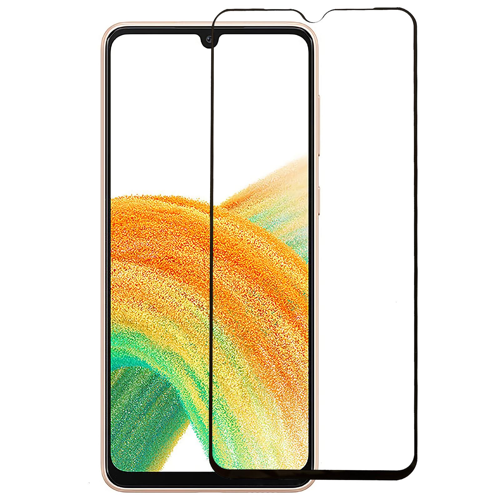 

Tempered Glass Film for Samsung Galaxy A34 5G,Silk Printing Anti-explosion HD Clear Full Screen Protector (Full Glue) Type A