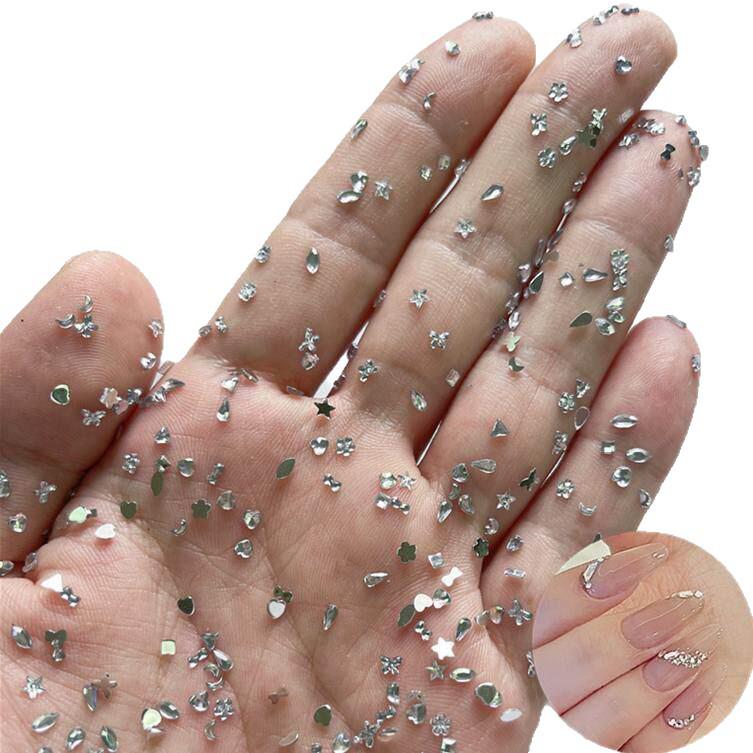 Irregular Shape Mini Acrylic Color Rhinestones for Nail Art - Winter Edition