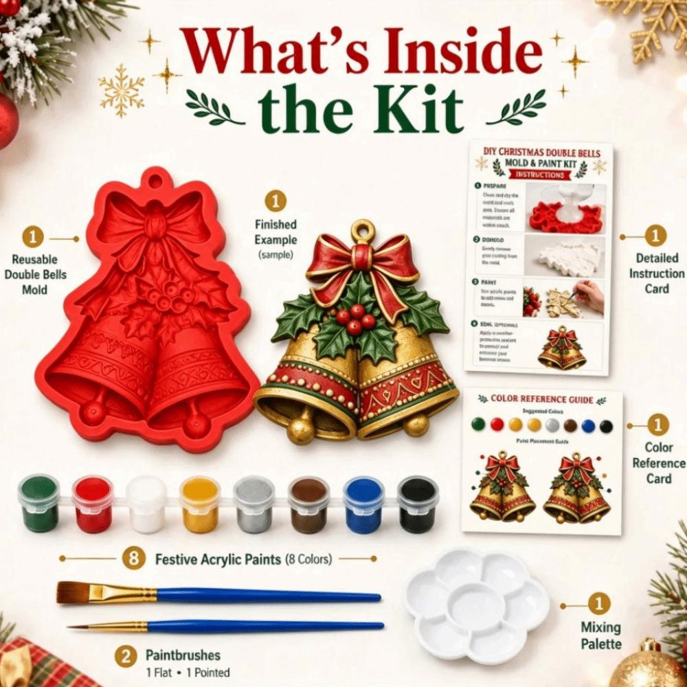 Christmas Craft Kit DIY Painting Craft Kit Gypsum Casting Plaster Casting Mold  Children Coloring