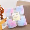 Soft Rainbow Plush Faux Fur Throws Bed Blankets Soft Cozy Warm Fluffy Comfortable Blankets