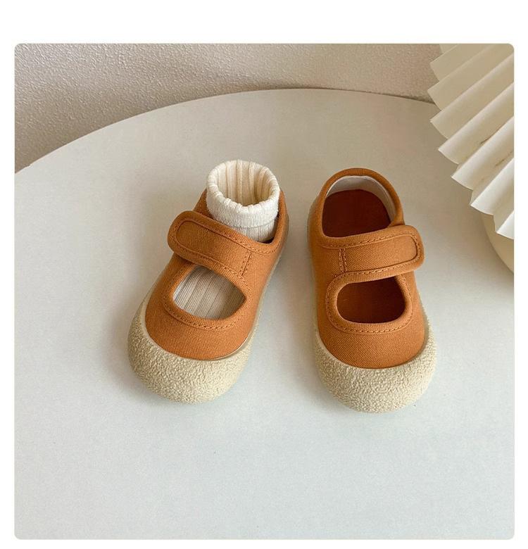 Baby toddler shoes baby shoes 2025 summer new girls square mouth canvas shoes soft sole men's Korean version casual shoes