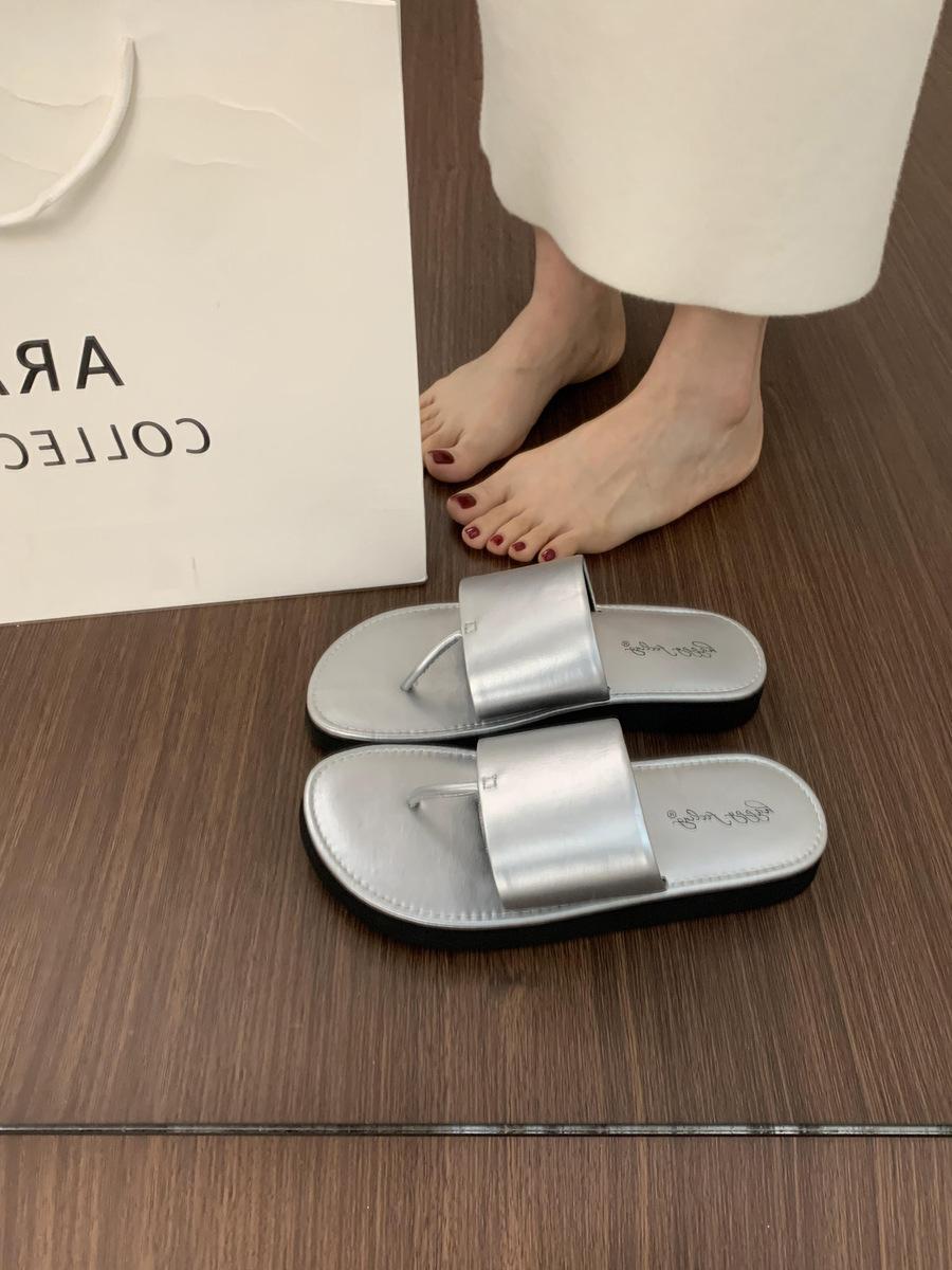 

Французские феи ветер сандалии на толстой подошве женские летние универсальные не уставшие ноги ощущение наступания на дерьмо повседневные пляжные крутые шлепанцы 39