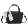 [Coyoohouse] Ultra-Simple Lychee Print Jacket Bag with Elegant Scarf, Lightweight PU Soft Leather Women's Shoulder Bag, 2-Way Fashion, Handbag or