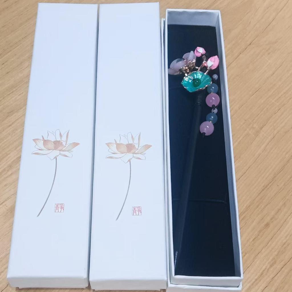 China hairpin, peach blossom hairpin, Hanfu accessories