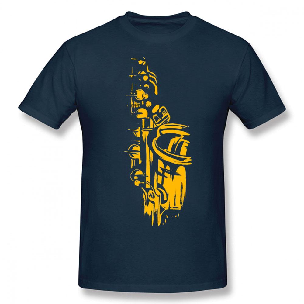Cool Saxofoon Verjaardag Grappig Unisex Grafisch Vintage Cool Katoen Korte Mouw T-shirts O-hals Harajuku T-shirt