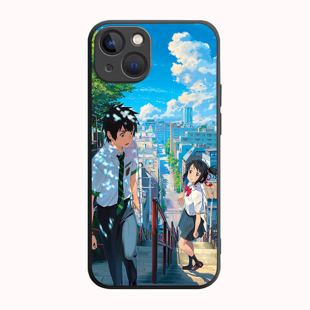 B-32 Your Name  Black Case for Redmi 10A 10C 12C 13C 9A 9C 9T A3X Note 10 9 9S 10S iPhone 11 12 13 14 15 16 X XS Pro Max Mini 7 8 Plus XR