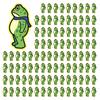 1/5/10/20/50/100Pcs Resist Frog Sticker Waterproof PVC Frog Meme Sticker Cell Phone Laptop Computer Helmet Water Bottle Decorative Animal Decal
