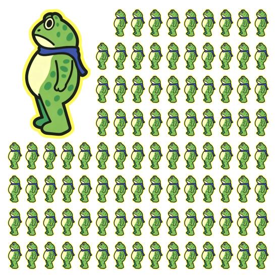 1/5/10/20/50/100Pcs Resist Frog Sticker Waterproof PVC Frog Meme Sticker Cell Phone Laptop Computer Helmet Water Bottle Decorative Animal Decal