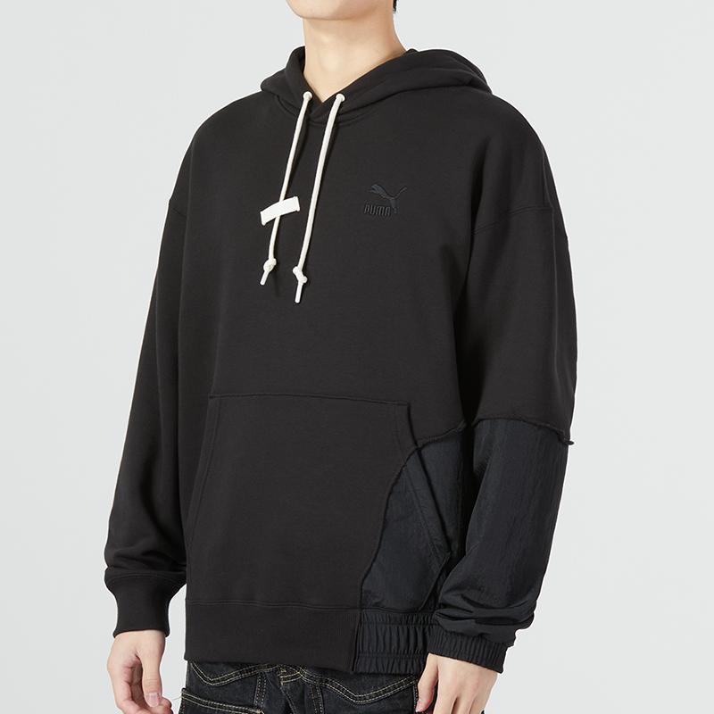 Puma Cny National Style New Year Series Bz Zaozhi Hoodie Logo Embroidery Back Print Casual Hooded Sweatshirt Men Hoodies Black 539593-01