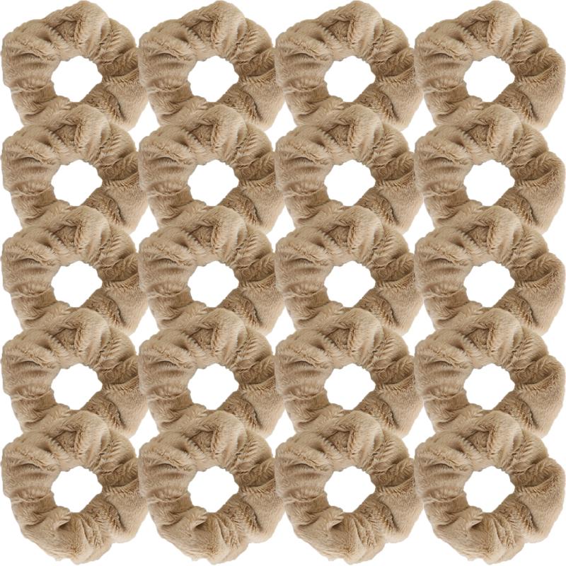 Korean Style Plush Candy Color Hair Ring Woman Cute Sweet Fashion Scrunchie Hair Accessories