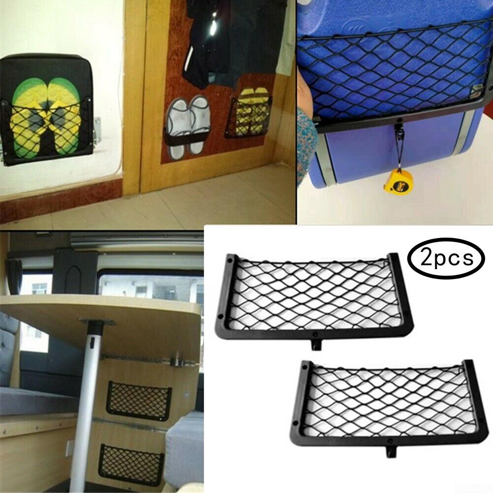

Plastic Car Seat Organizer Mesh Storage Bags Black