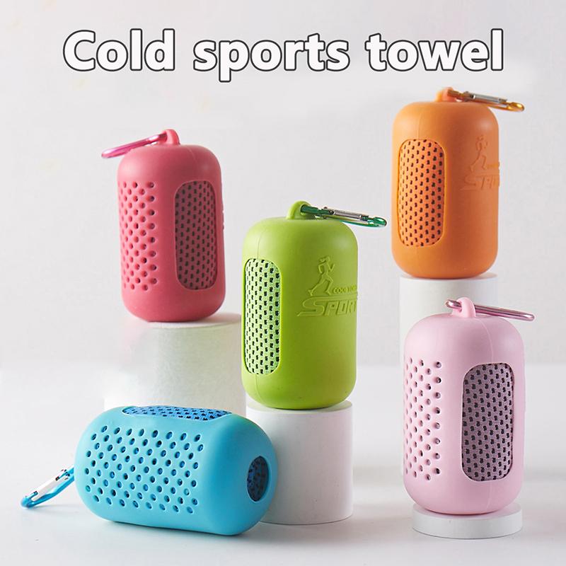 Portable Mini Towel Silicone Kit Outdoor Cooling Ice Towel Quick Dry Towel Fitness