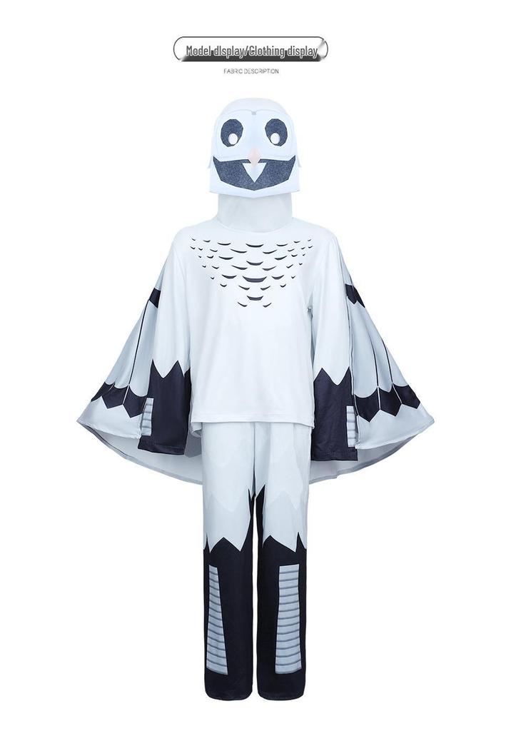 Boy's Forest Night Owl Cosplay Costume - Deer Monster Halloween Horror Game Suit