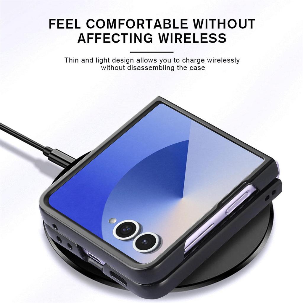 Samsung Galaxy Z Flip 7/6 Drop-Proof Foldable Leather Phone Case