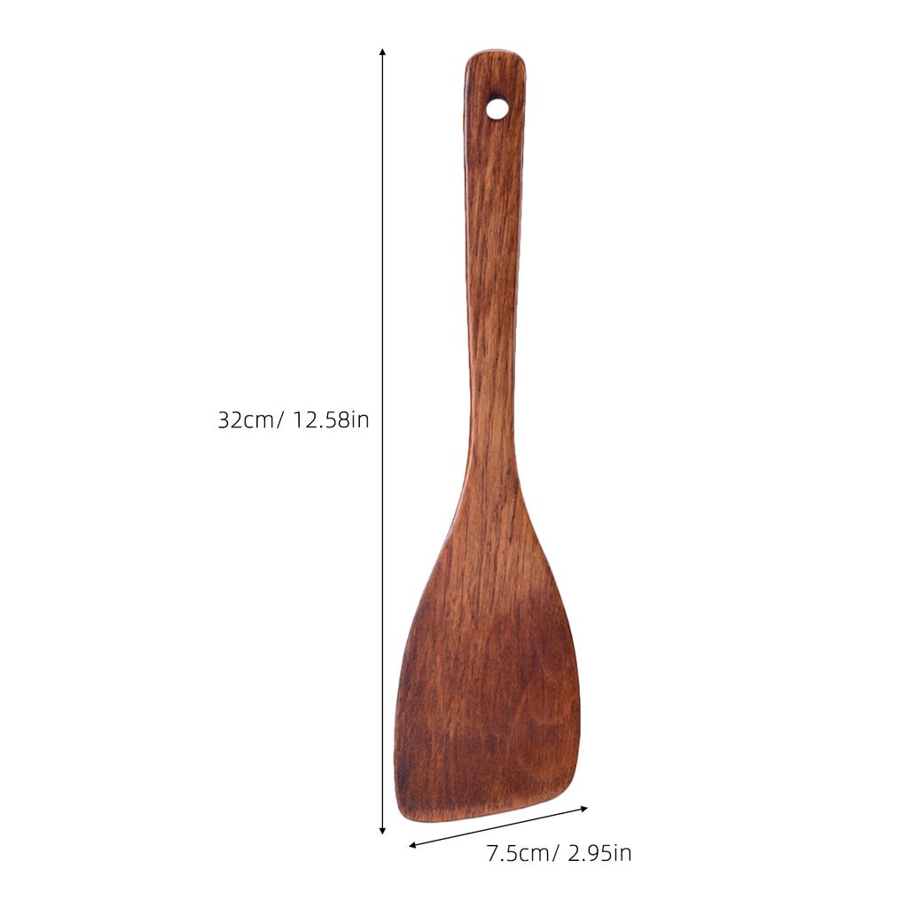 1Pc Long Handle Spatula For Cooking Utensil Wood Spatula Turner Kitchen Cooking Utensil Wooden Tool Baking Pastry Spoon Shovel
