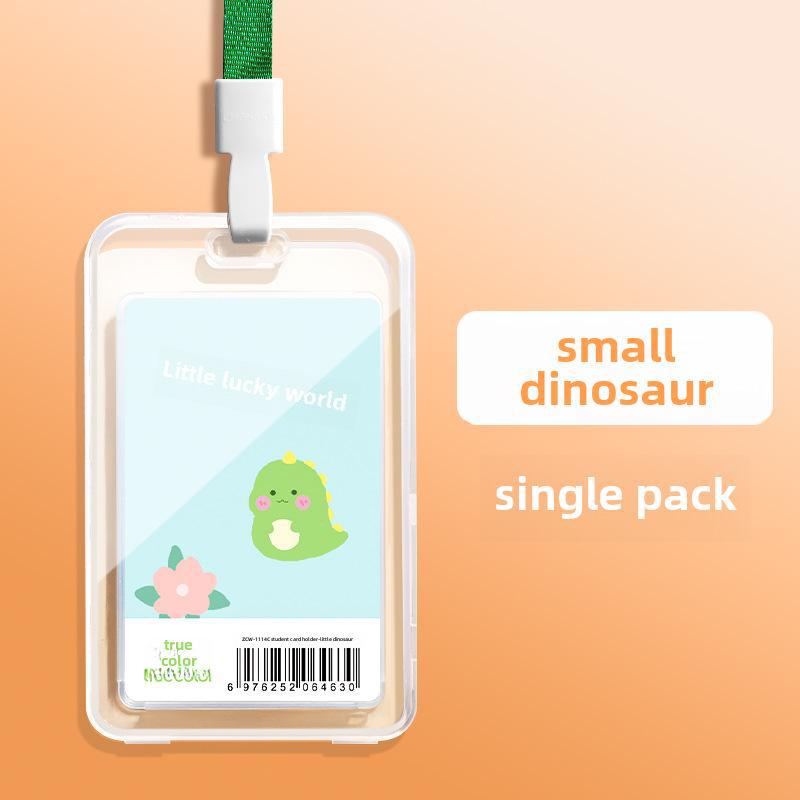 Transparent Student ID & Bus Card Holder with Anti-Lost Lanyard for Campus & Work