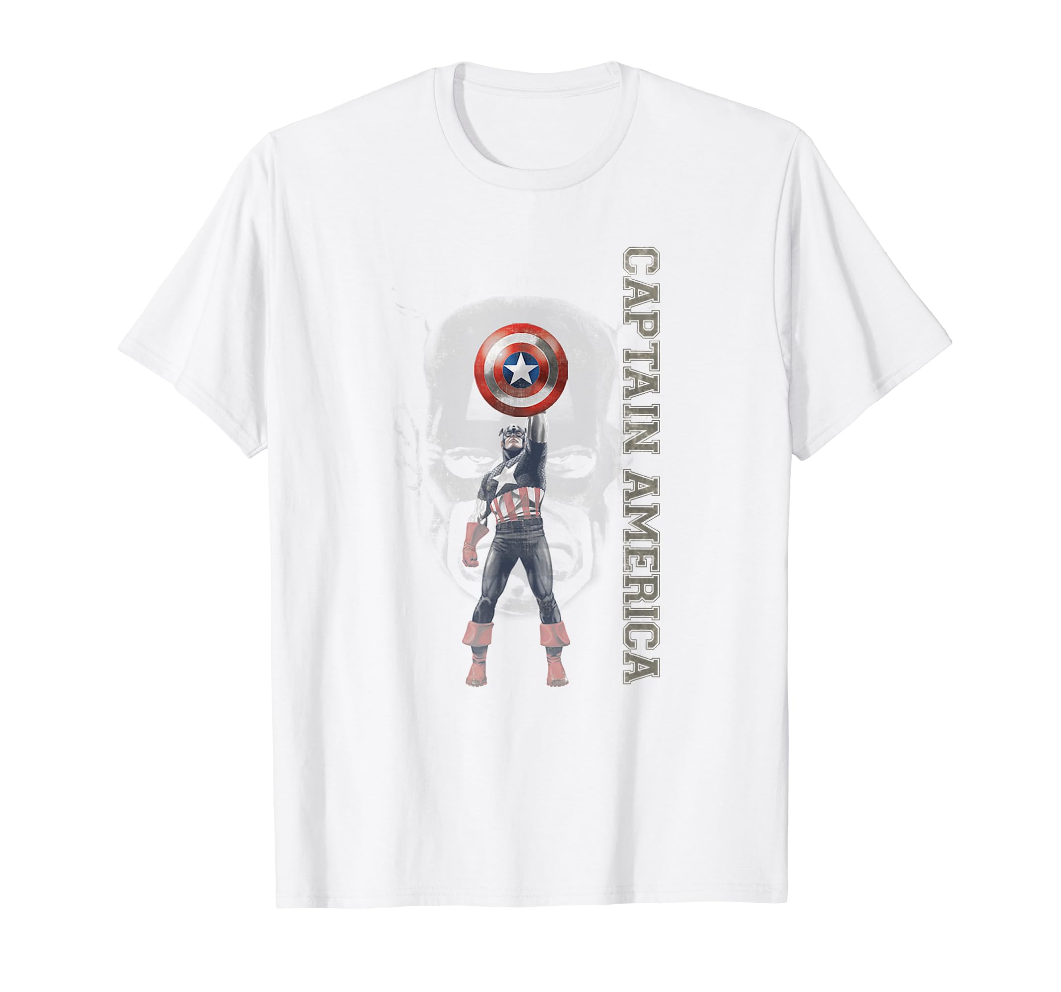 

Marvel Comics Retro Classic Raised Shield Captain America T-Shirt