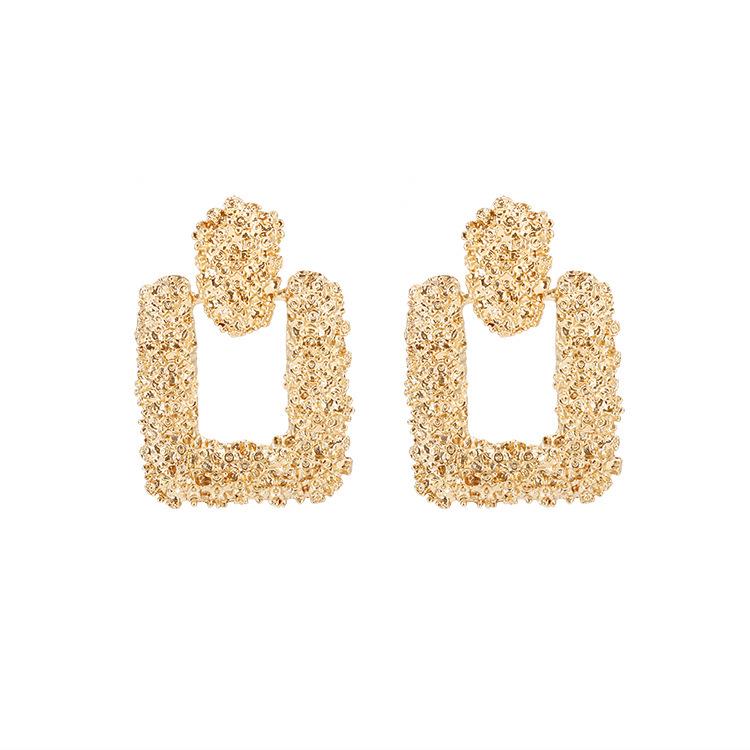 

Европейские и американские популярные геометрические серьги из сплава - Смешанные стили, Дропшиппинг поштучно золотой