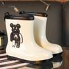 Children's Waterproof Rain Boots - Violent Bear Design, Non-slip, Sizes Small to Large for Boys and Girls