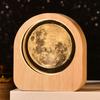 Leiasnow Bordslampa Nattlampa Måne Rymd Saturnus Sänglampa Kristallkula (Måne)