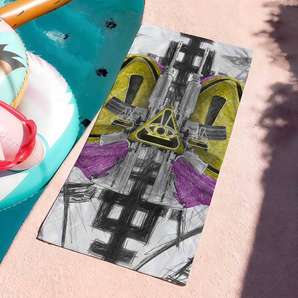 

yellow Hot Rapper Y-Yeat A Dangerous Lyfe Towel Quick Dry Soft Yoga Swimming Fitness Mountain Climbing Large Beach Towels W40*H60(CM)