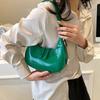 Halbmondtasche Vintage PU-Leder Kleine Umhängetasche für Damen Mädchen Hobo Handtasche Luxus Retro Rote Damen Achseltaschen Tragetaschen