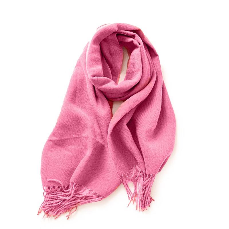 Double-Sided Macaron Tassel Scarf