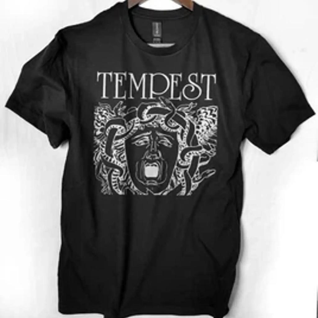 Tempest Band T Shirt British 70s Prog Colosseum Patto Vintage Top For Everyday Wear Homme Versatile Stylish Breathable