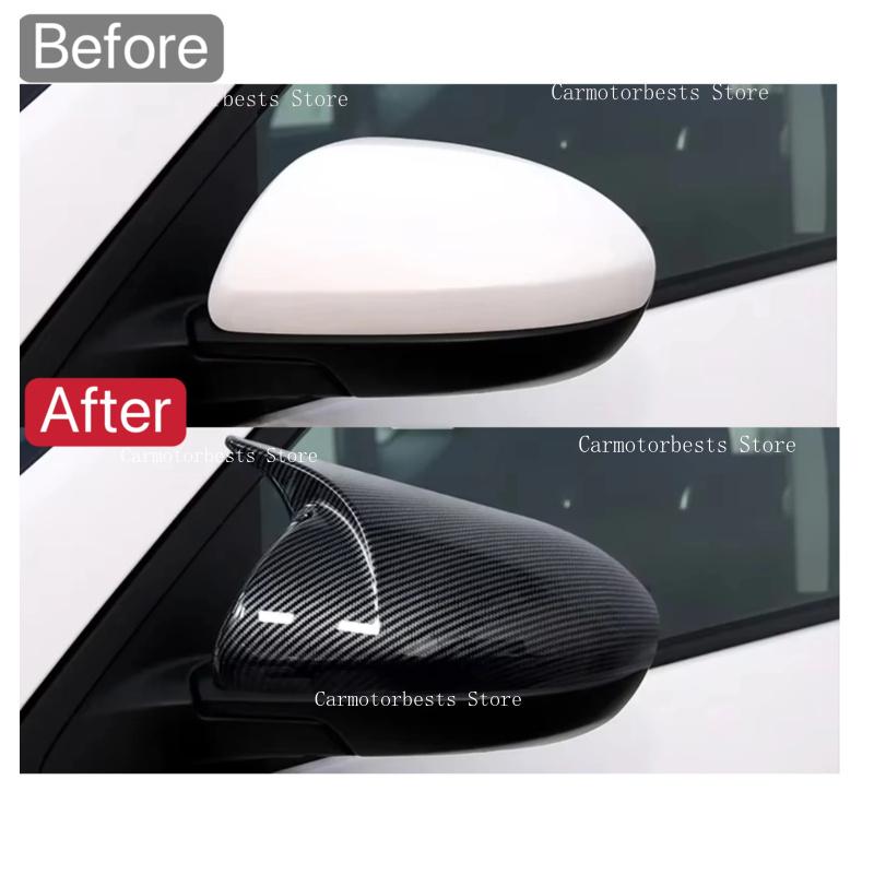 Car Rearview Side Mirror Cover Fit For Mazda 3 Axela BL 2009 2010 2011 2012 2013 Wing Cap Rear View Case Trim Carbon Fiber