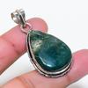 Natural Bloodstone Gemstone Handmade 925 Sterling Silver Pendant 1.77" AP-15739