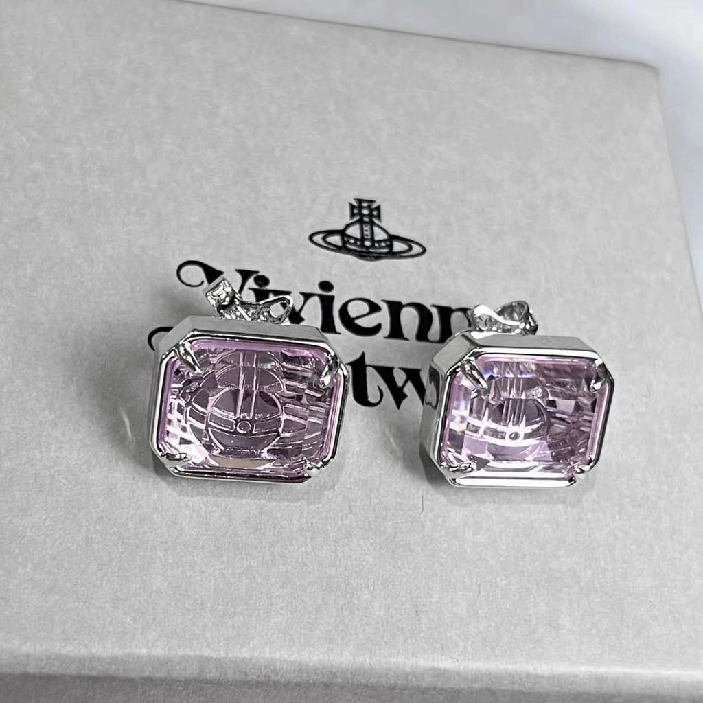 Empress Dowager Cixi Colorful Saturn Earrings & Clavicle Necklace