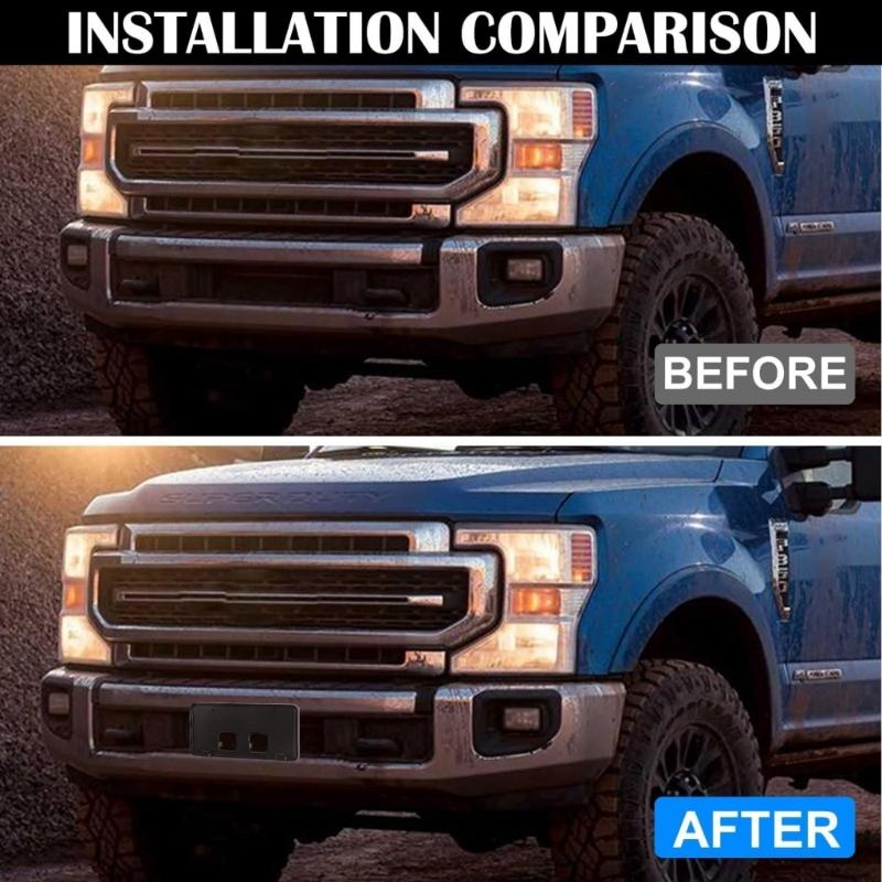 Direct Fit License Plate Mounting Bracket Part Number LC3Z17A385AB Replacement Parts For F250 F350 Models
