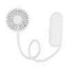 Handlicher Nackenventilator USB Wiederaufladbar Schwanenhals Biegsam Persönlicher Tragbarer Ventilator für Draußen Weiß