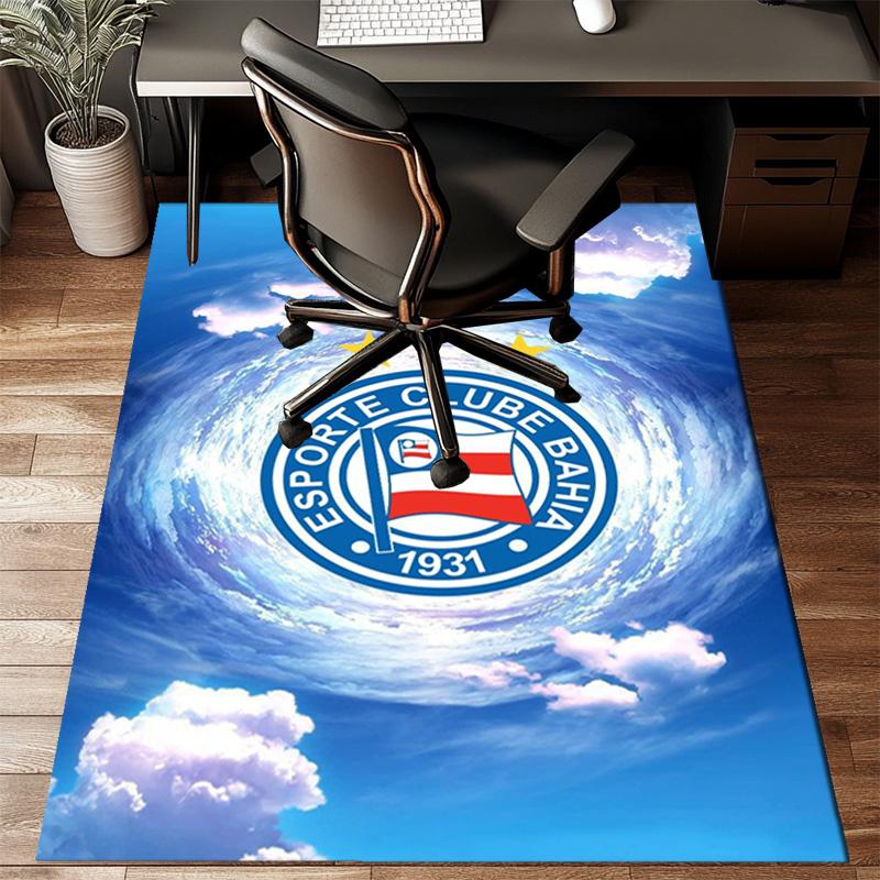 Ba-hia Sports Club Emblem Printed Office Carpet Chair Cushion  Entryway Rug, Rugs for Living Room, Bedroom Christmas gifts