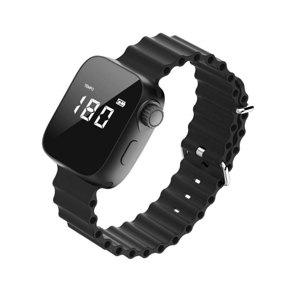 Magnetic Charging Cable Wrist Metronome Adjustable Strap Wearable Metronome for Beginners